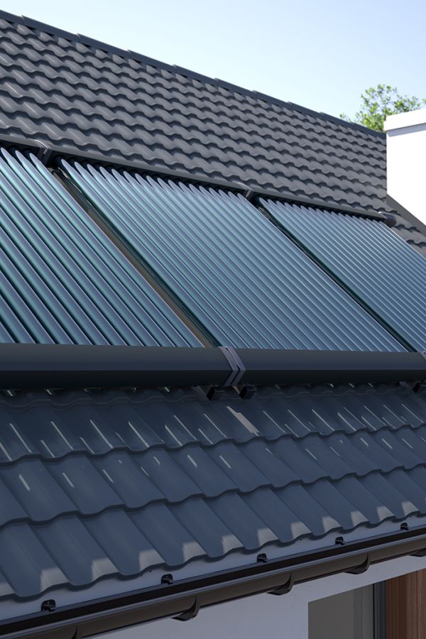 Solarpanele auf Dach